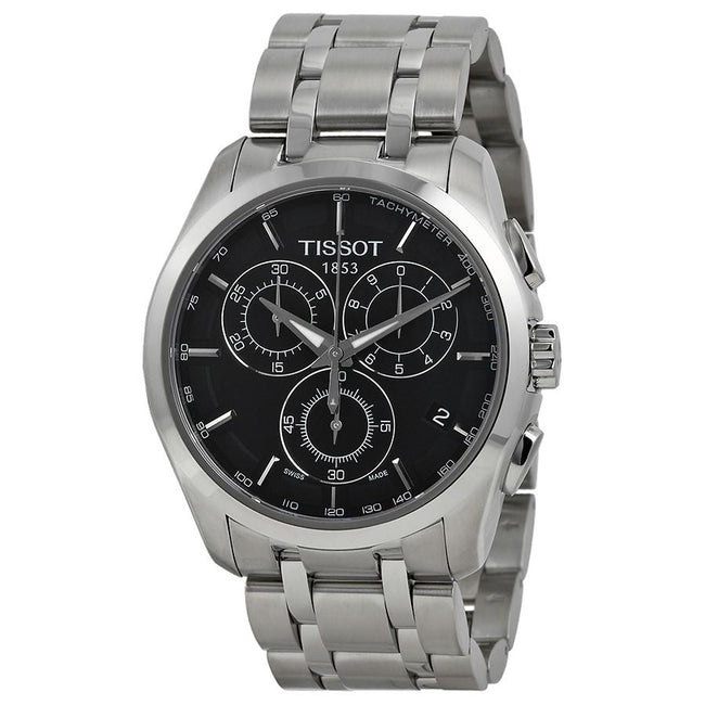 Tissot Couturier Chronograph Black Dial