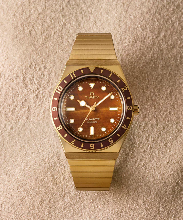 Timex Q Quartz Brown Dial