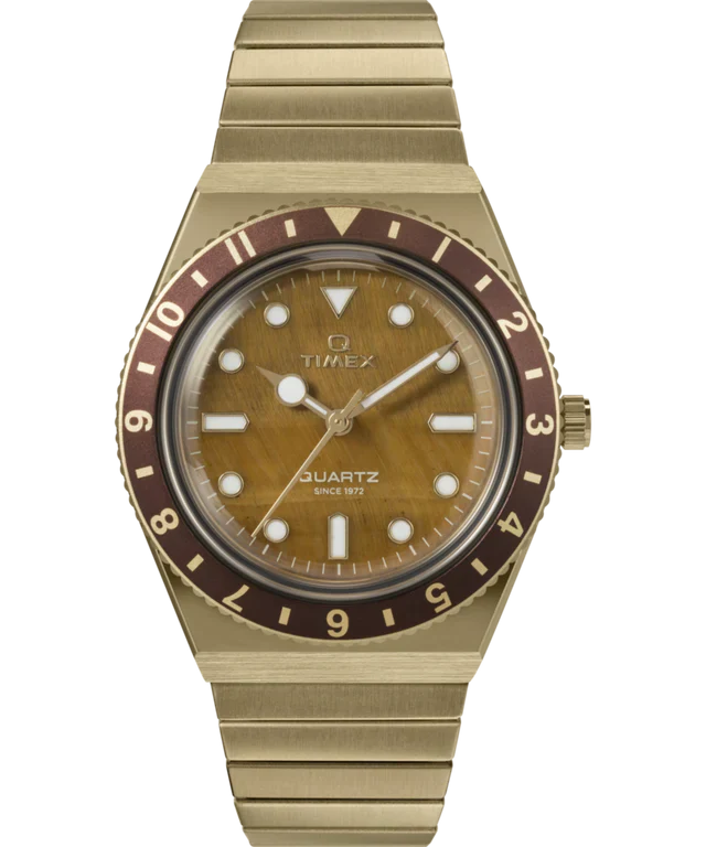 Timex Q Quartz Brown Dial