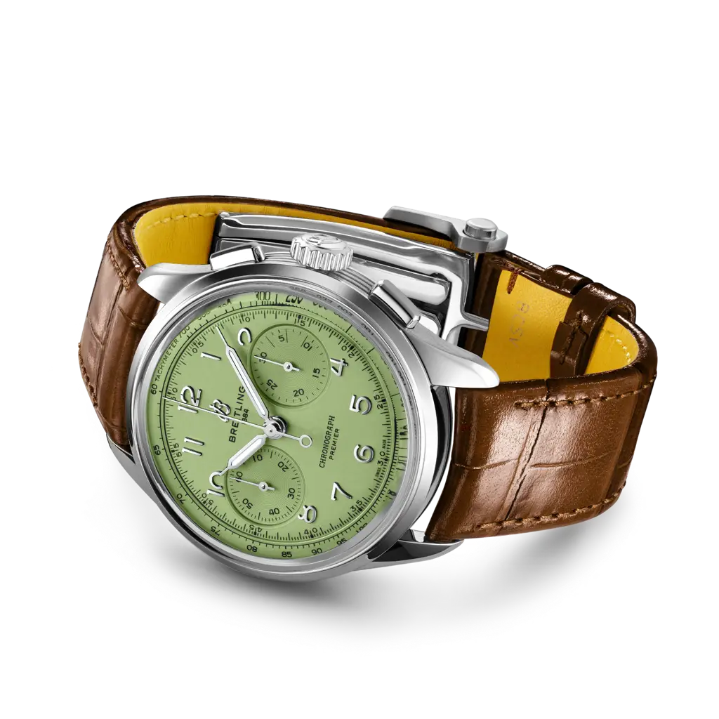 Breitling Premier Chronograph Hand Wind Green Dial