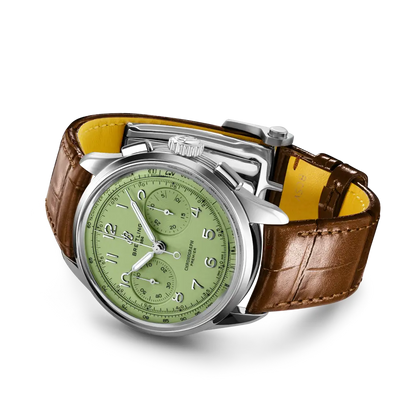 Breitling Premier Chronograph Hand Wind Green Dial