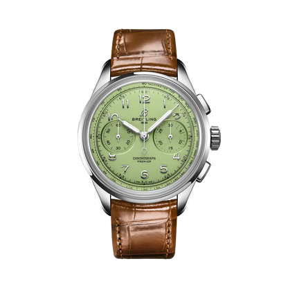 Breitling Premier Chronograph Hand Wind Green Dial