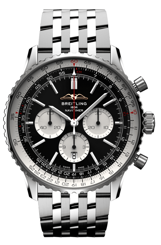 Breitling Navitimer Chronograph Automatic Chronometer Black Dial