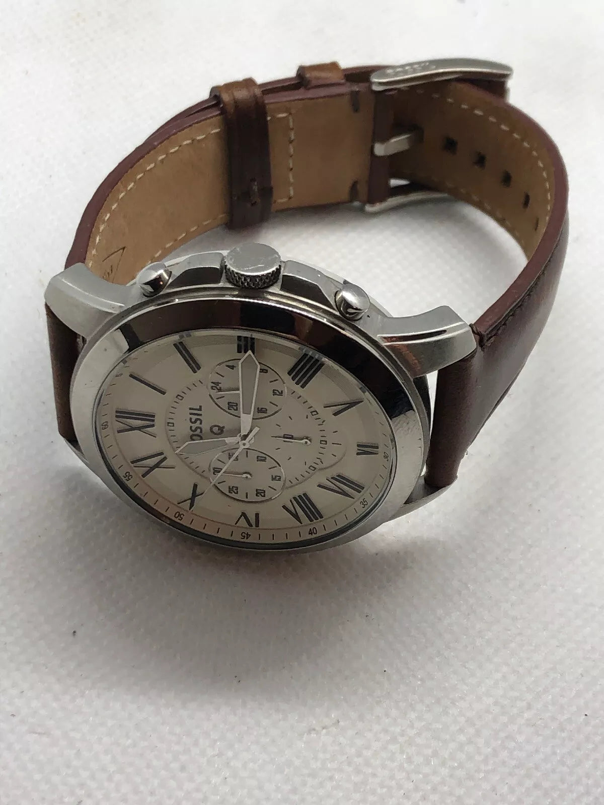 Fossil Grant Chronograph Brown Leather