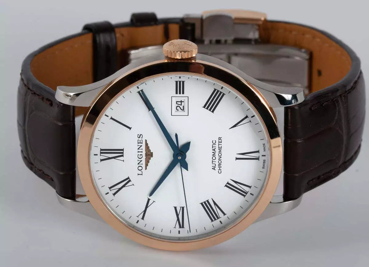 Longines Record Automatic White Matt Dial