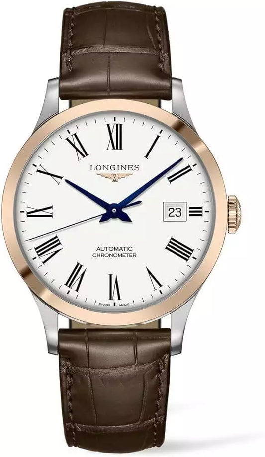 Longines Record Automatic White Matt Dial