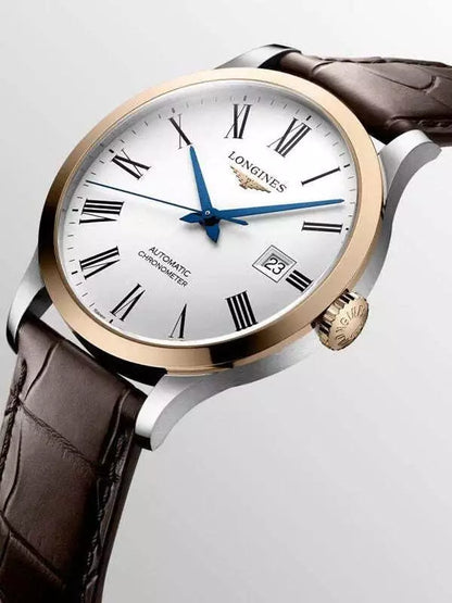 Longines Record Automatic White Matt Dial