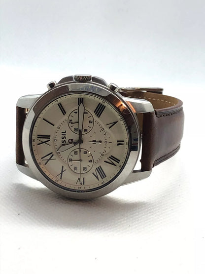 Fossil Grant Chronograph Brown Leather