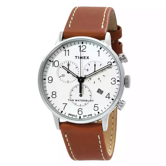 Timex Chronograph Quartz White Dial